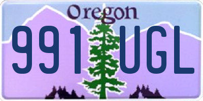 OR license plate 991UGL