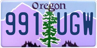 OR license plate 991UGW