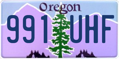 OR license plate 991UHF