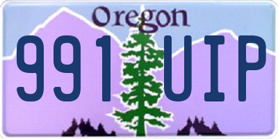 OR license plate 991UIP