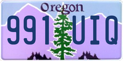 OR license plate 991UIQ