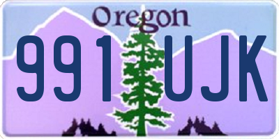 OR license plate 991UJK