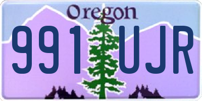 OR license plate 991UJR