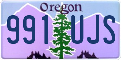 OR license plate 991UJS