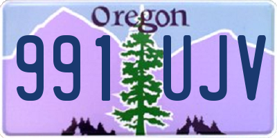 OR license plate 991UJV