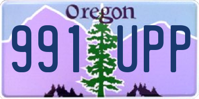 OR license plate 991UPP