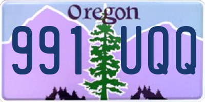 OR license plate 991UQQ