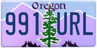 OR license plate 991URL