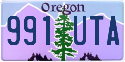 OR license plate 991UTA