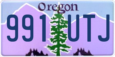 OR license plate 991UTJ