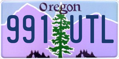 OR license plate 991UTL