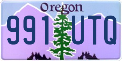 OR license plate 991UTQ