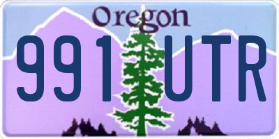 OR license plate 991UTR