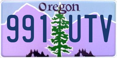 OR license plate 991UTV