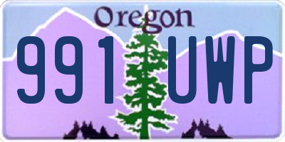 OR license plate 991UWP