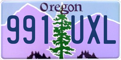 OR license plate 991UXL