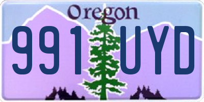 OR license plate 991UYD