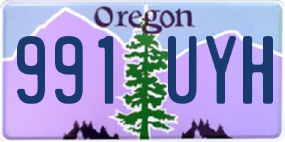 OR license plate 991UYH