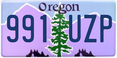 OR license plate 991UZP