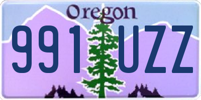 OR license plate 991UZZ