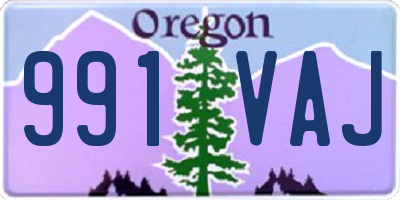 OR license plate 991VAJ