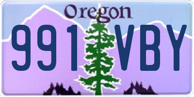 OR license plate 991VBY