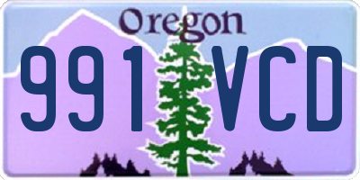 OR license plate 991VCD