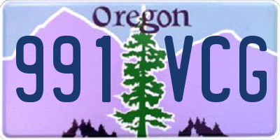 OR license plate 991VCG