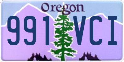 OR license plate 991VCI