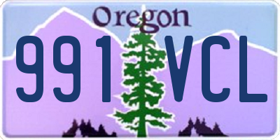 OR license plate 991VCL