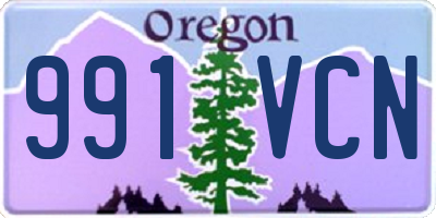 OR license plate 991VCN