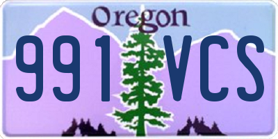 OR license plate 991VCS