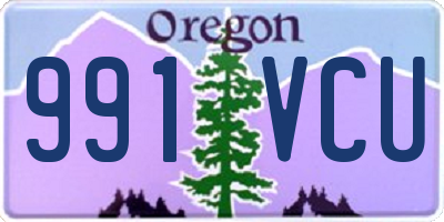 OR license plate 991VCU