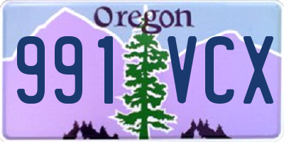 OR license plate 991VCX