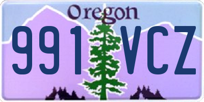 OR license plate 991VCZ