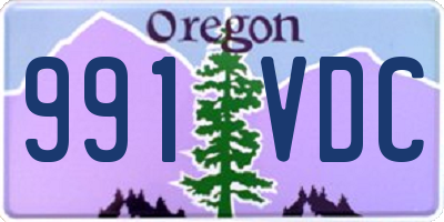 OR license plate 991VDC