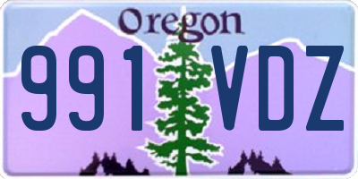 OR license plate 991VDZ