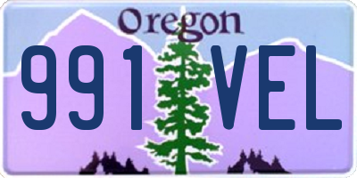 OR license plate 991VEL