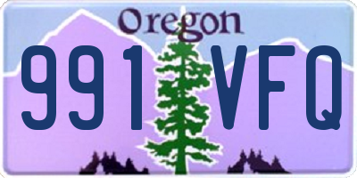 OR license plate 991VFQ