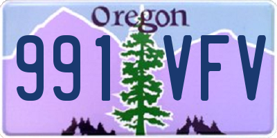 OR license plate 991VFV