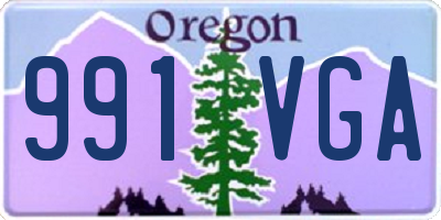 OR license plate 991VGA