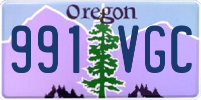 OR license plate 991VGC