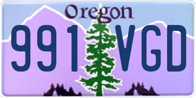 OR license plate 991VGD