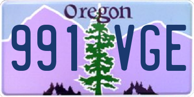 OR license plate 991VGE