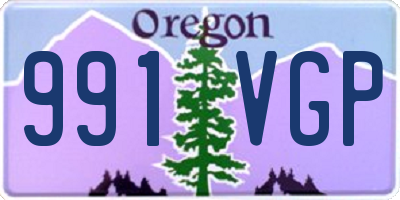 OR license plate 991VGP