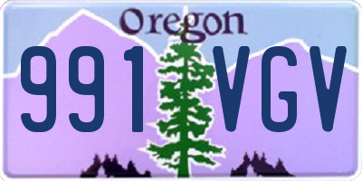 OR license plate 991VGV