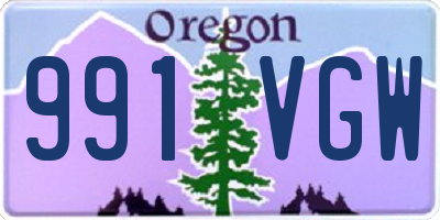 OR license plate 991VGW