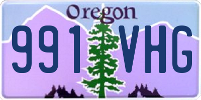 OR license plate 991VHG