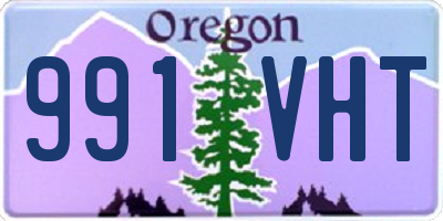 OR license plate 991VHT