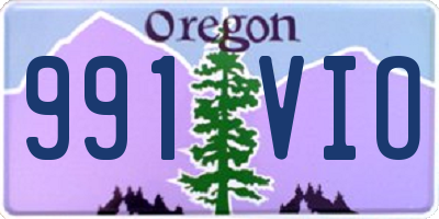 OR license plate 991VIO